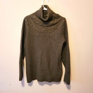 Cabela's Hunter Green High Neck‎ Wool  Sweater